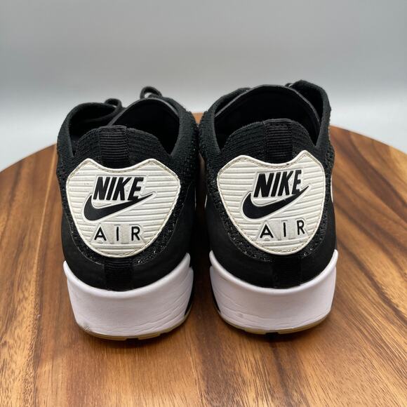 Nike Air Max 90 Ultra 2.0 Flyknit Shoes Mens Size 11 Oreo Black White Running - Picture 4 of 8